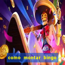 como montar bingo brinquedos toia