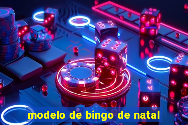 modelo de bingo de natal