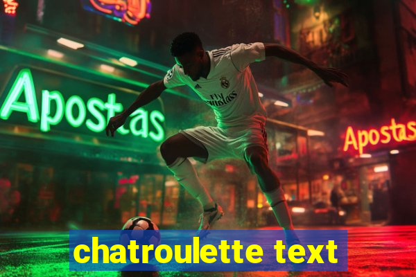 chatroulette text