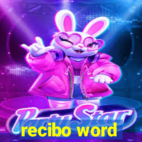 recibo word